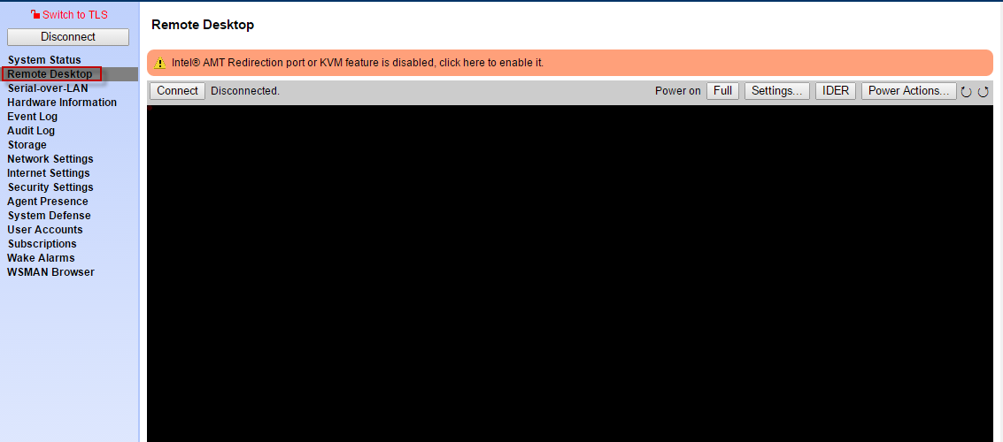 A computer screen with a black screen
Description automatically generated