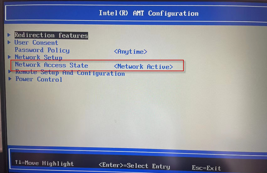 A computer screen with a blue and white screen
Description automatically generated
