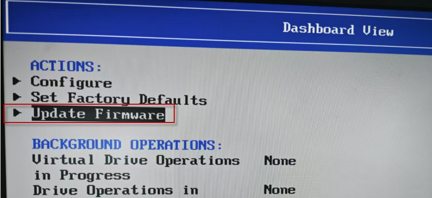 LSI MegaRAID SAS 9540-8i 阵列卡配置界面下更新固件的方法 LSI MegaRAID SAS 9540-8i 阵列卡配置界面下更新固件的方法