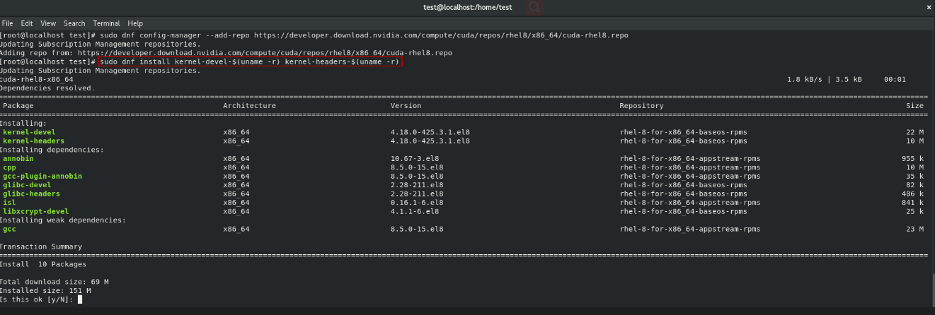 通过 Nvidia官方 驱动程序存储库来安装Red Hat Enterprise Linux 8 NVIDIA显卡驱动 通过 Nvidia官方 驱动程序存储库来安装Red Hat Enterprise Linux 8 NVIDIA显卡驱动