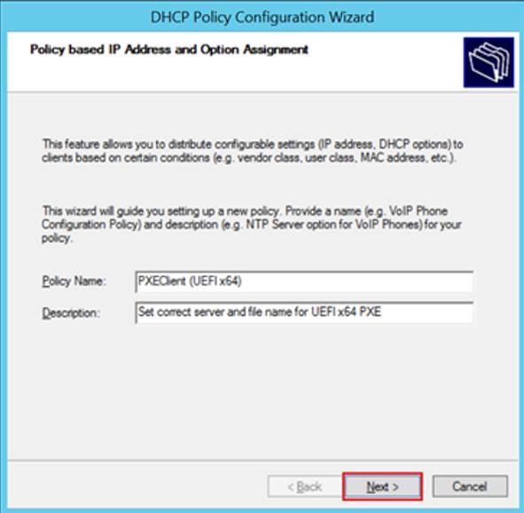 Enable BIOS and UEFI Boot for PXE in DHCP Enable BIOS and UEFI Boot for PXE in DHCP