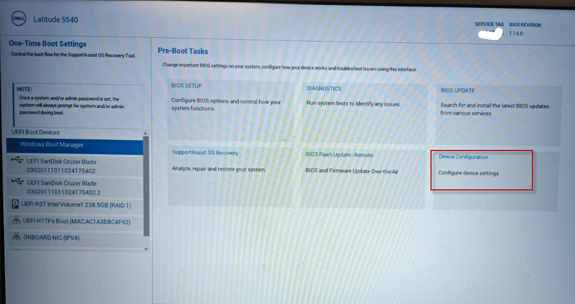 Latitude 5540 双硬盘配置RAID实验 Latitude 5540 双硬盘配置RAID实验